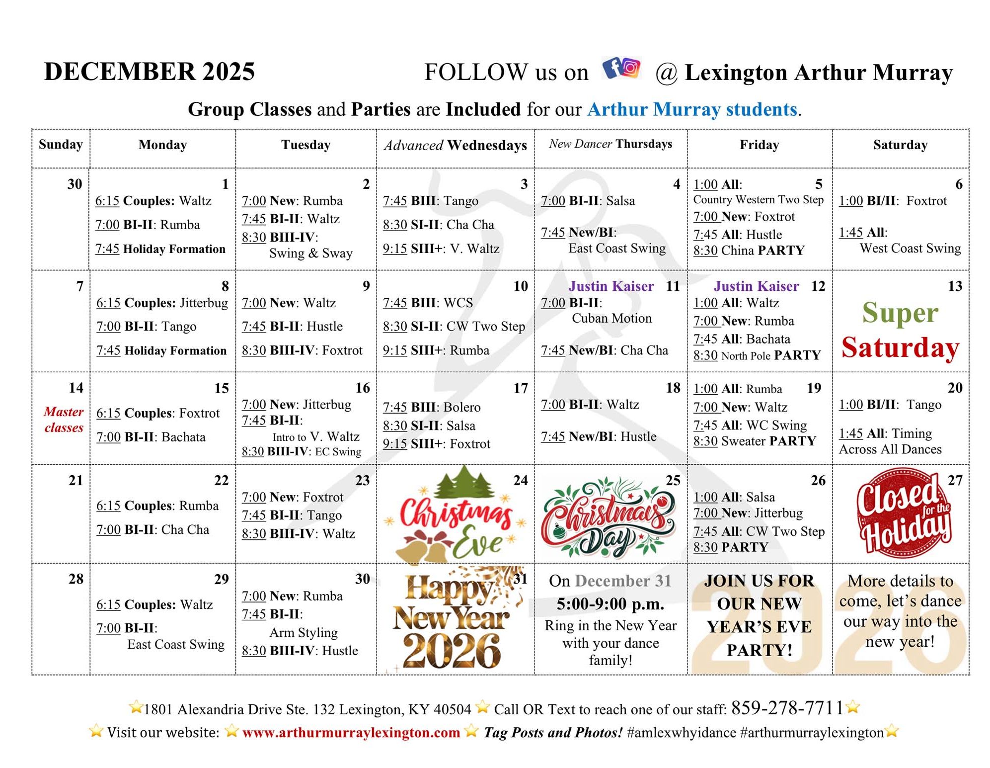 December 2025 Calendar