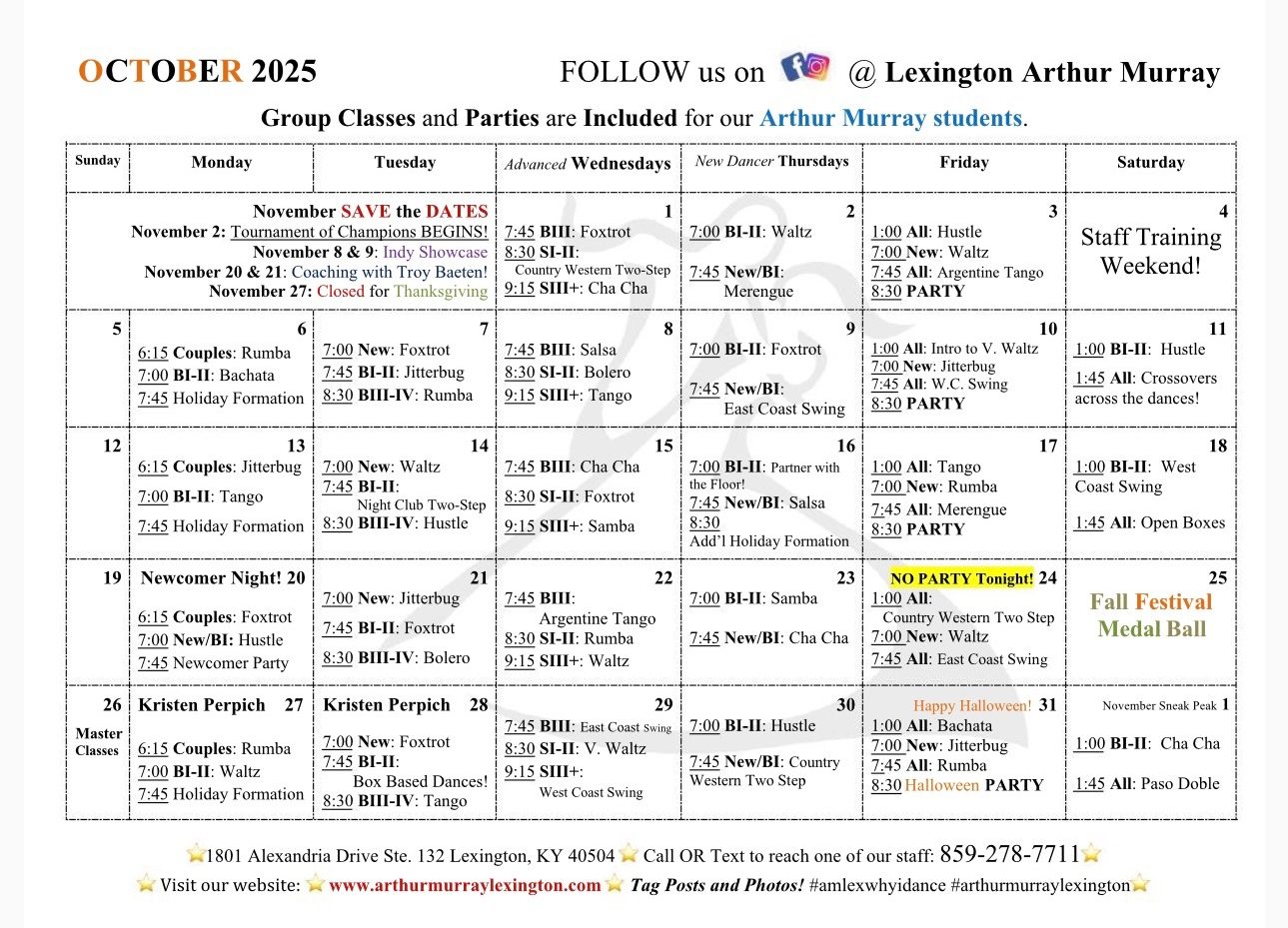 October Calendar 2025