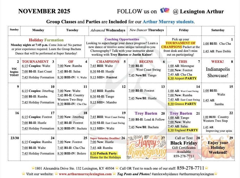 November 2025 Calendar