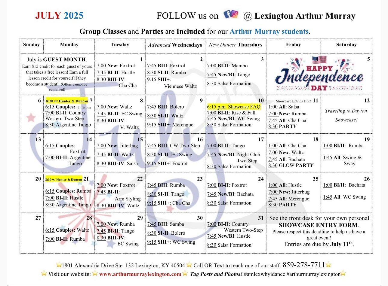 July 2025 Calendar