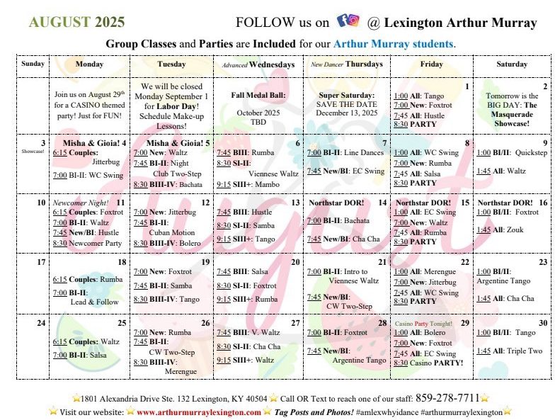 August 2025 Calendar