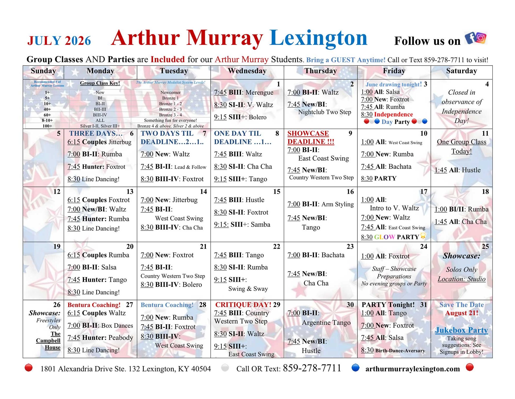 July 2026 Calendar